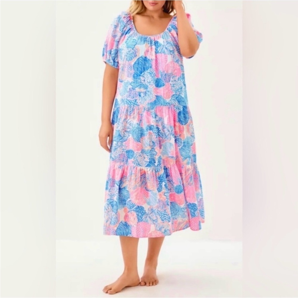Lilly Pulitzer Zemini Maxi Coverup - L- Roar of the Seas